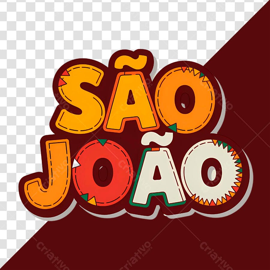 Arte para Festa Junina São João PSD Editável