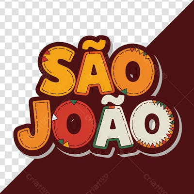 Selo 3D São João Festa Junina no Brasil 01