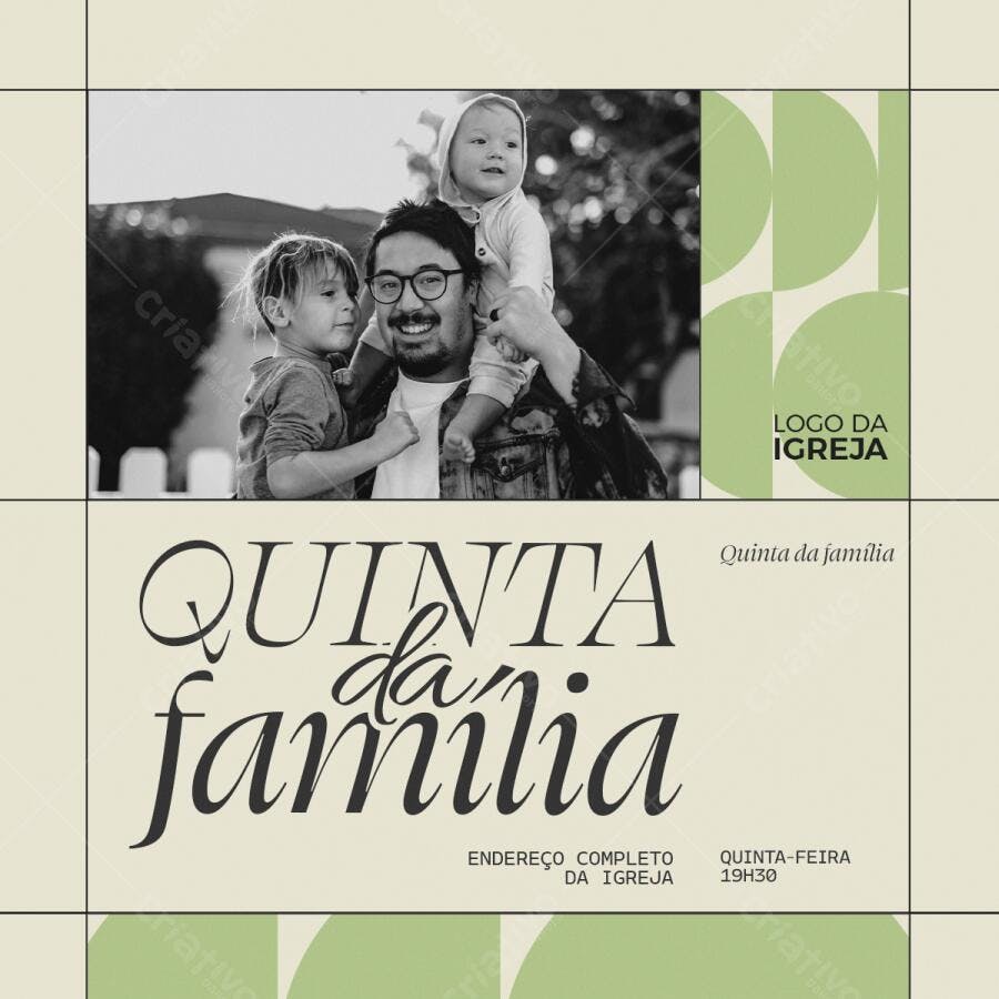Flyer para Quinta da Família PSD Editável