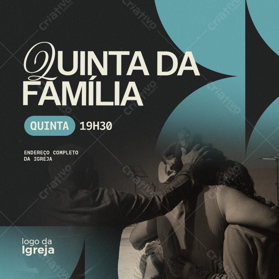 Flyer para Quinta da Família PSD Editável