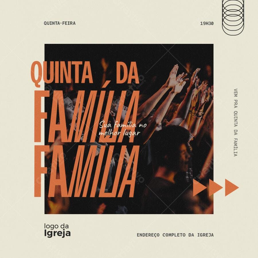 Flyer para Quinta da Família PSD Editável