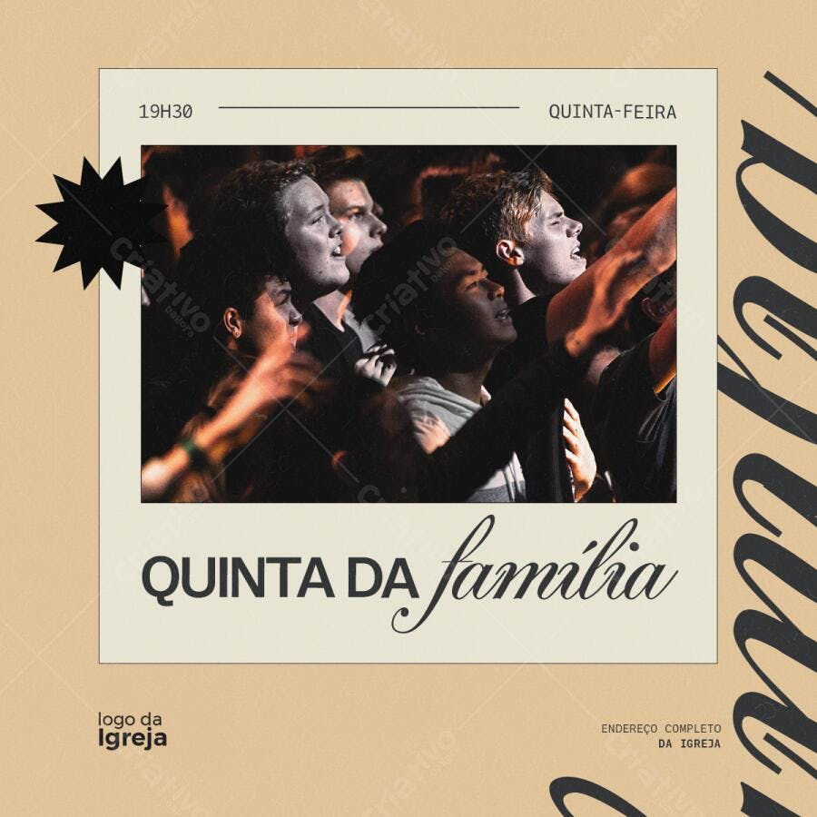 Flyer para Quinta da Família PSD Editável