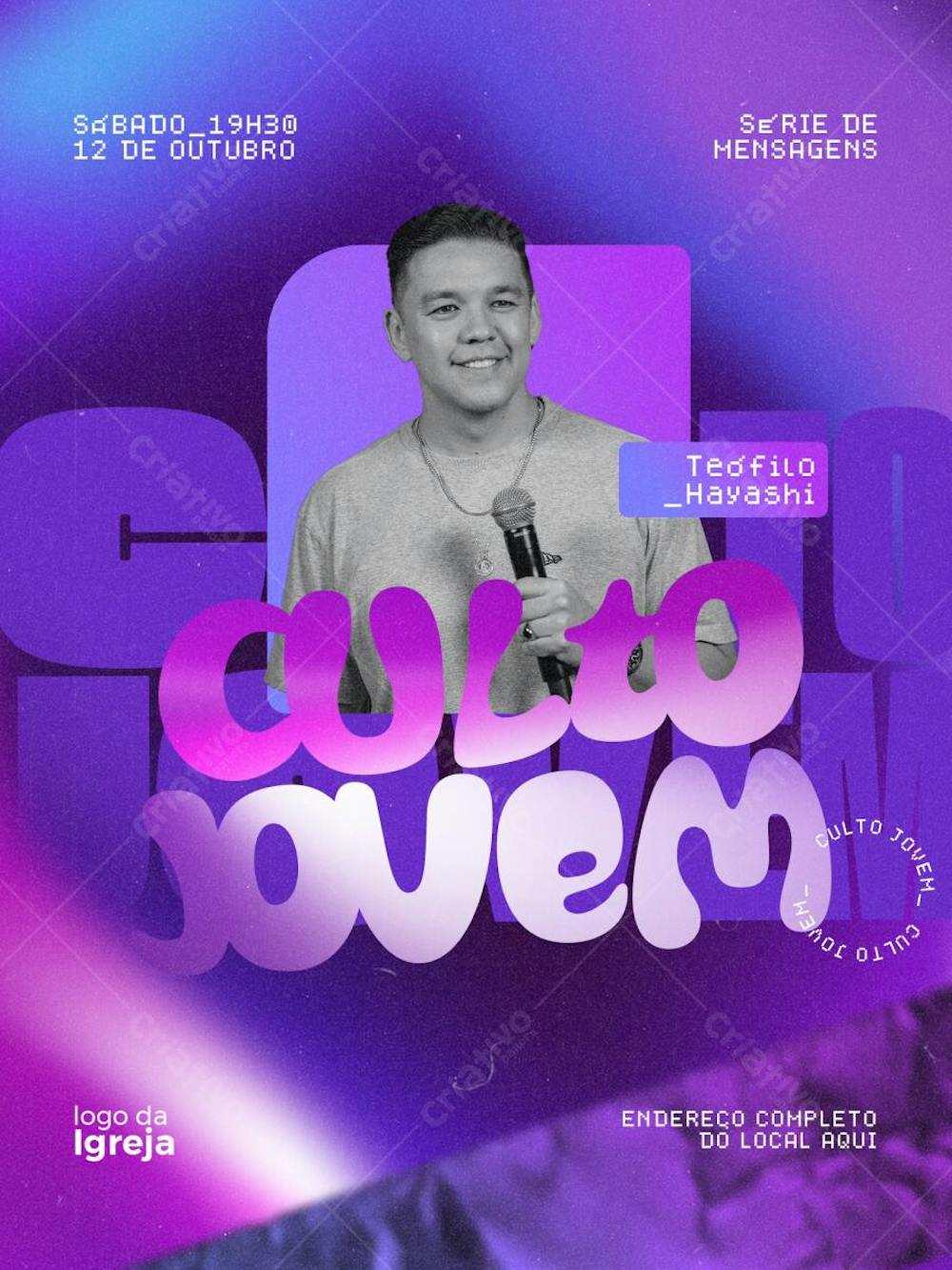 CULTO JOVEM | GOSPEL - - Imagem não inclusa