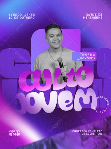 CULTO JOVEM | GOSPEL - - Imagem não inclusa