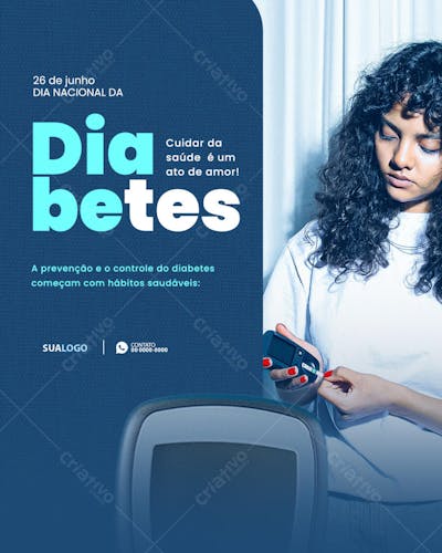 26 de junho dia do diabetes
