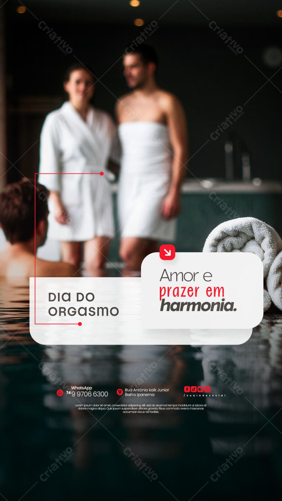 Flyer Dia do Orgasmo PSD Editável