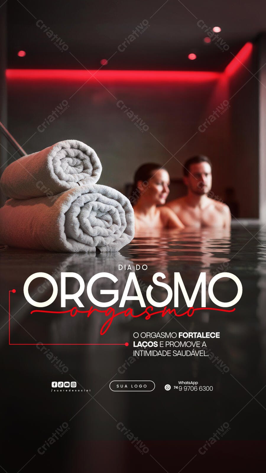 Flyer Dia do Orgasmo PSD Editável