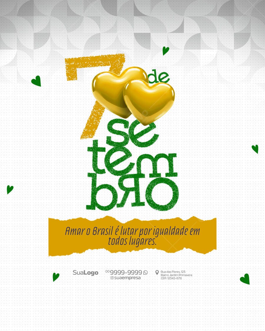 Flyer 7 de Setembro PSD Editável