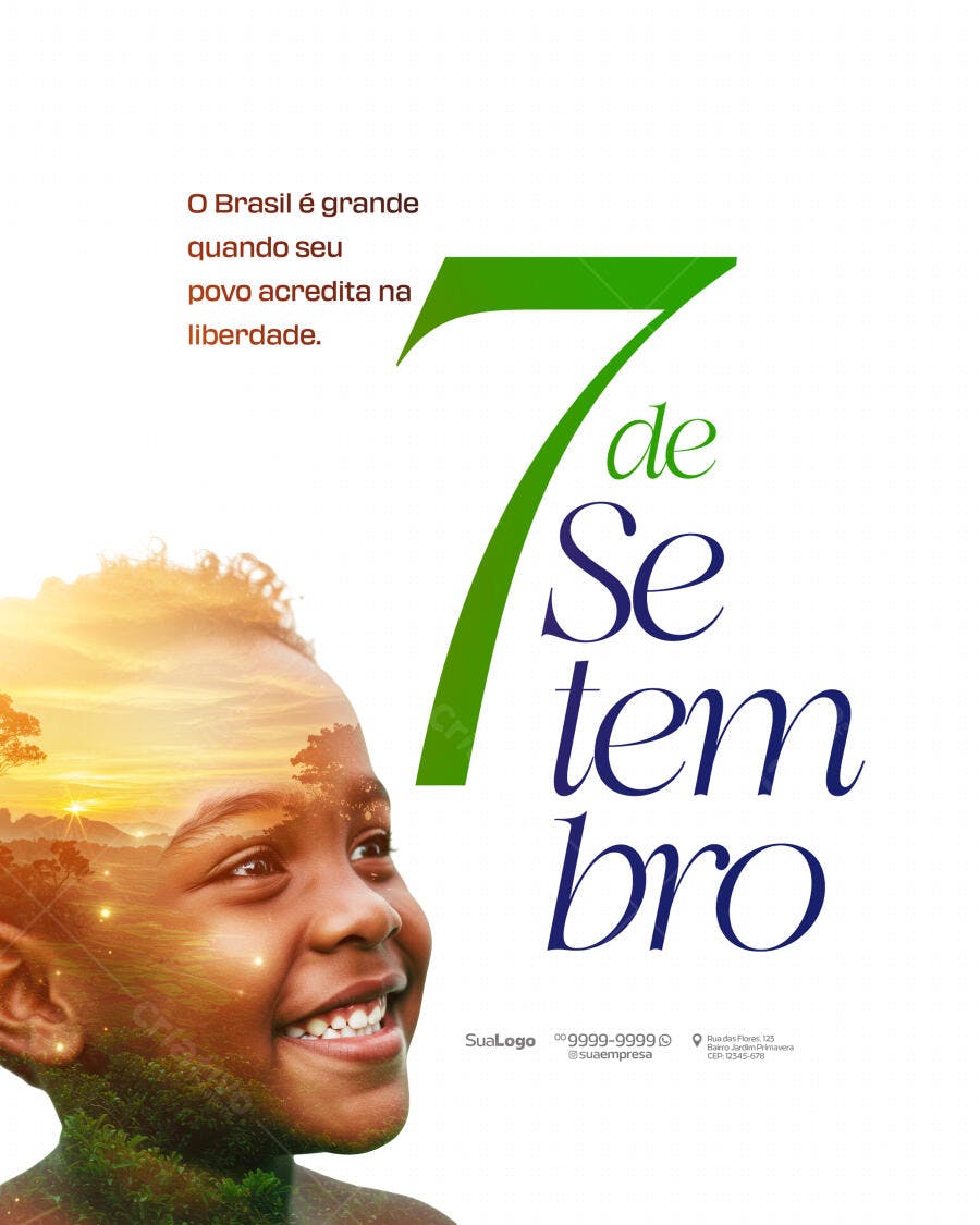 Flyer 7 de Setembro PSD Editável