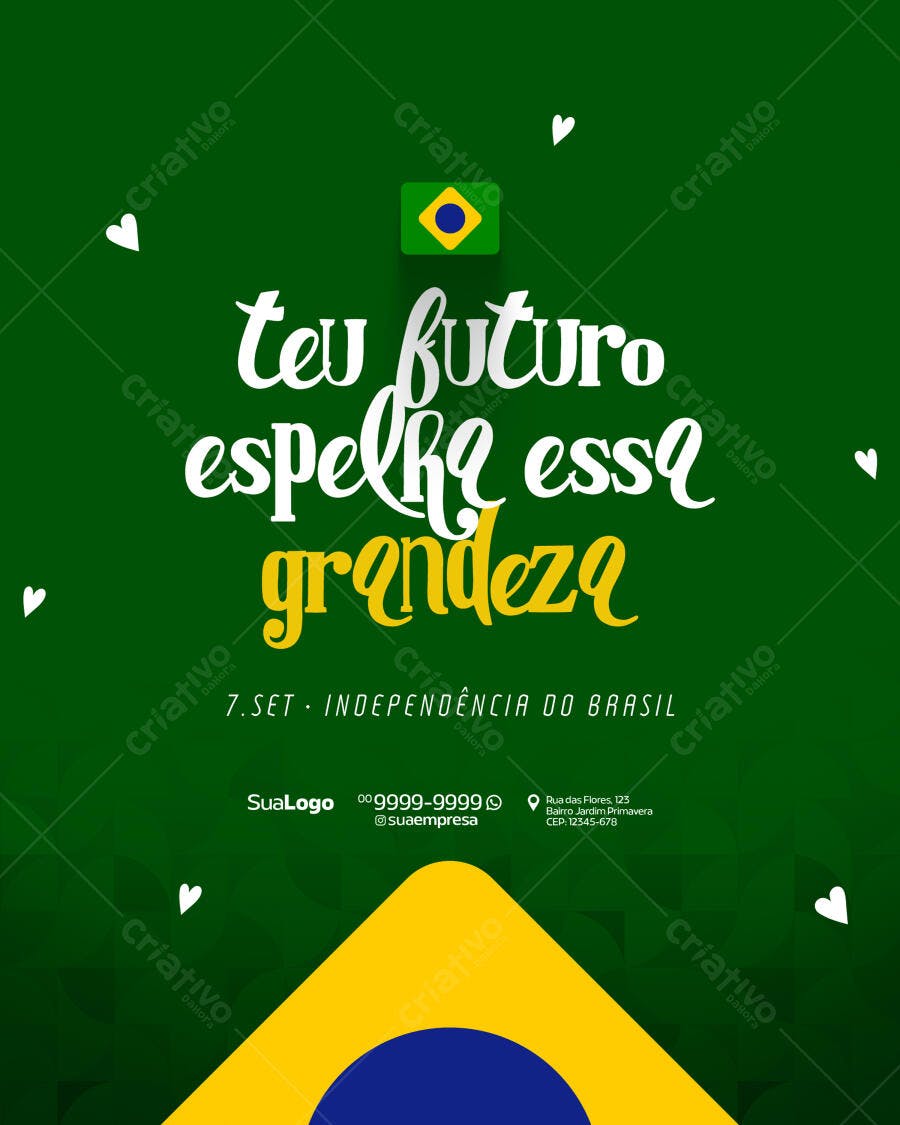 Flyer 7 de Setembro PSD Editável