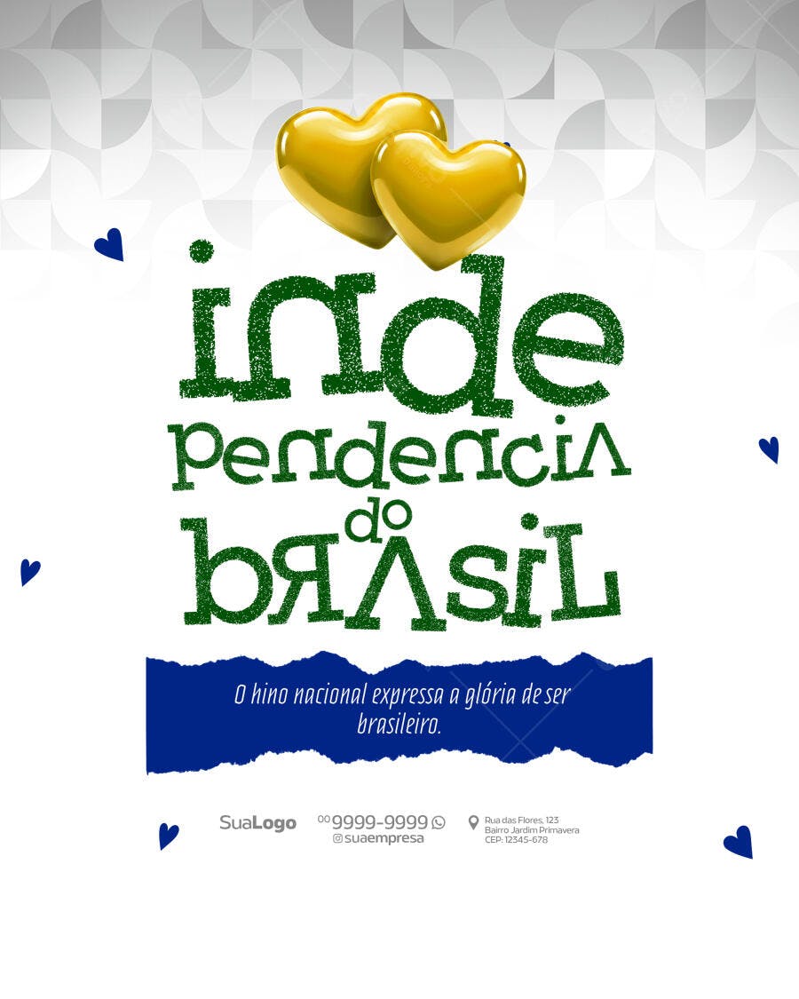 Flyer 7 de Setembro PSD Editável