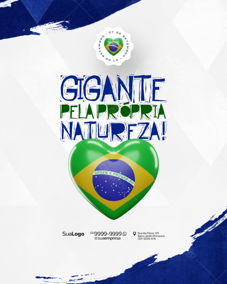Flyer 7 de Setembro PSD Editável