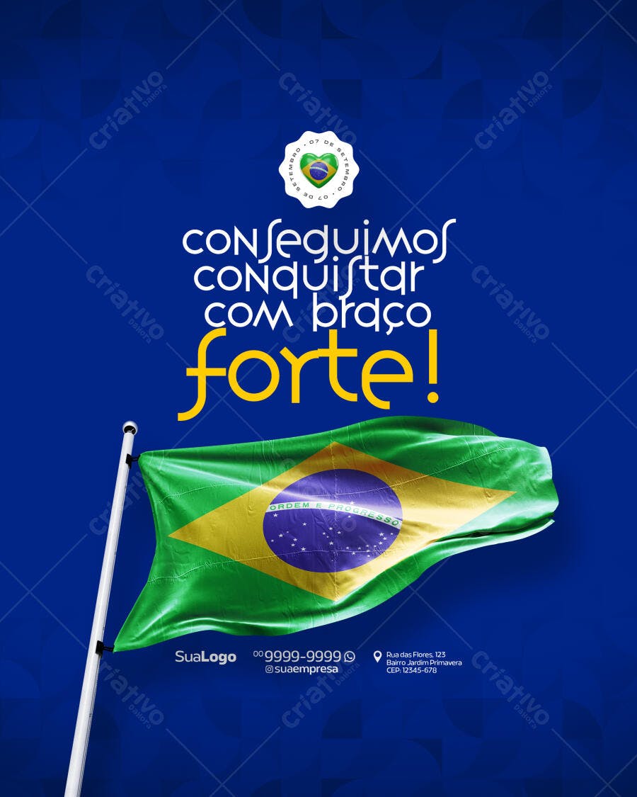 Flyer 7 de Setembro PSD Editável