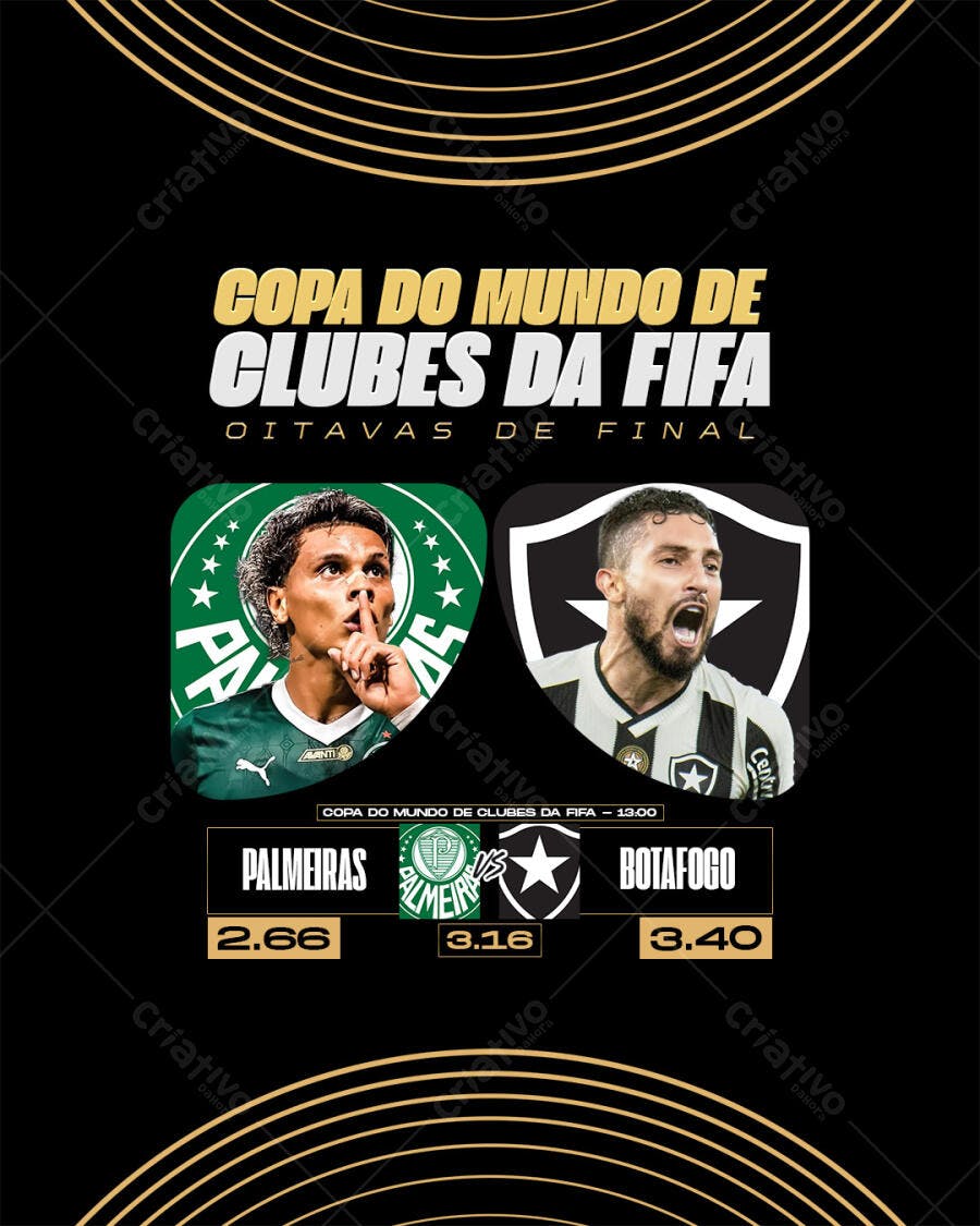 Flyer Copa do Mundo de Clubes da FIFA PSD Editável