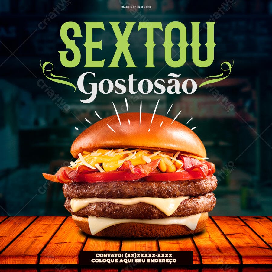 Flyer Sexta-feira Gostosa PSD Editável