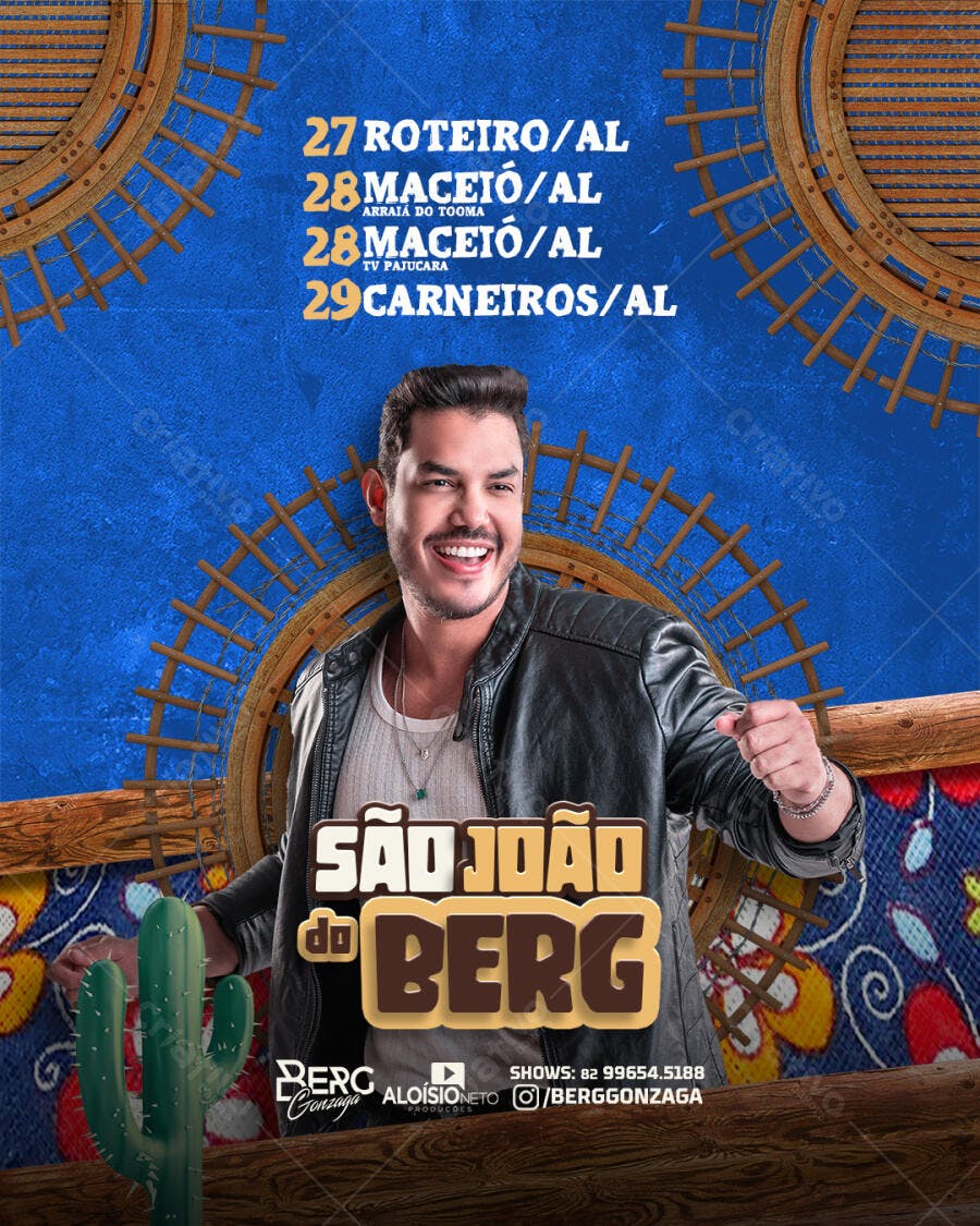 Flyer São João do Berg PSD Editável