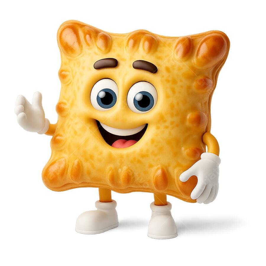 Mascote Biscoito PNG com fundo transparente