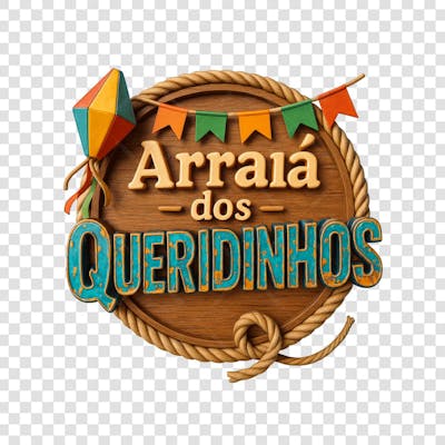ARRAIÁ DOS QUERIDINHOS SELO 3D GERADO POR IA 5