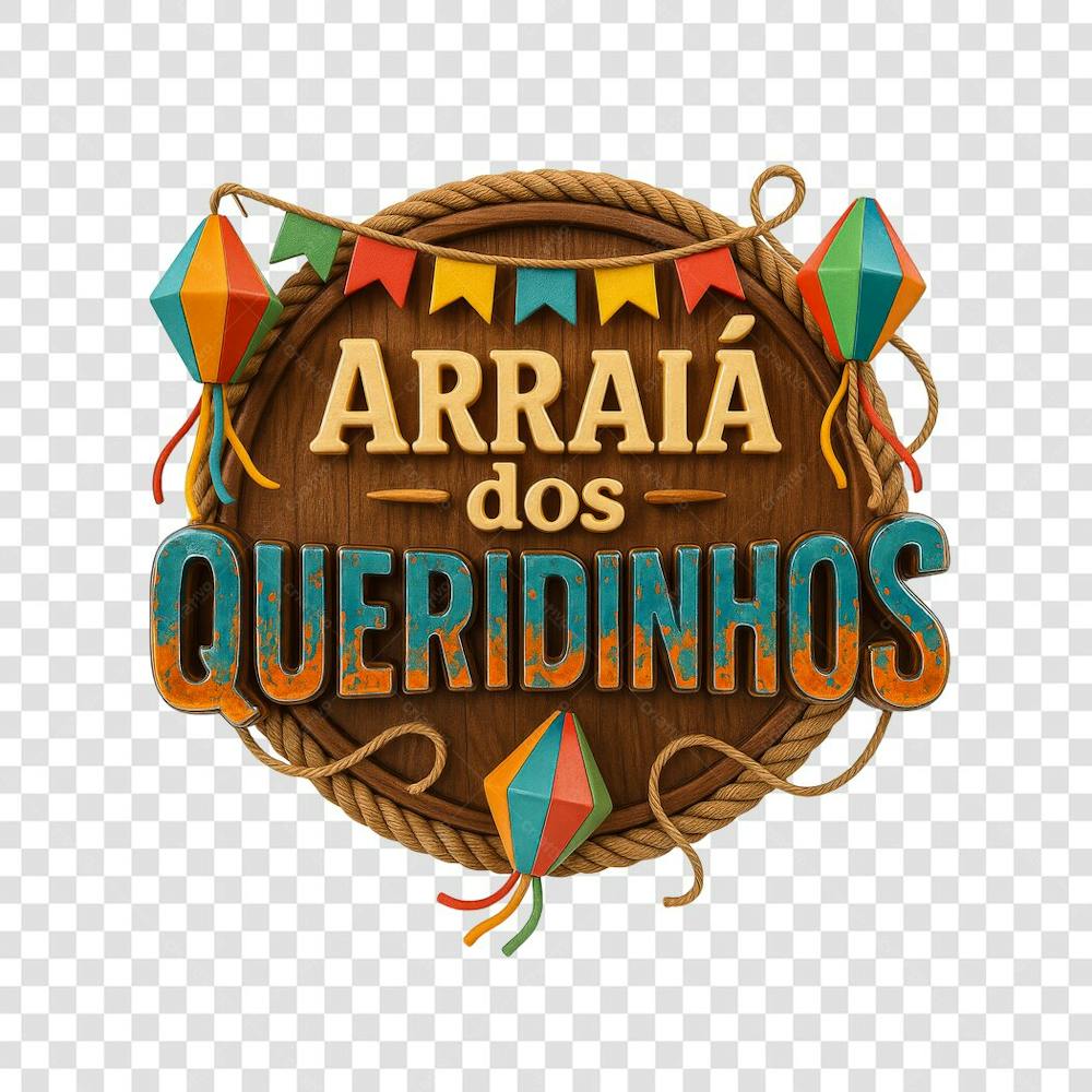 ARRAIÁ DOS QUERIDINHOS SELO 3D GERADO POR IA 7