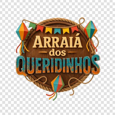 ARRAIÁ DOS QUERIDINHOS SELO 3D GERADO POR IA 7