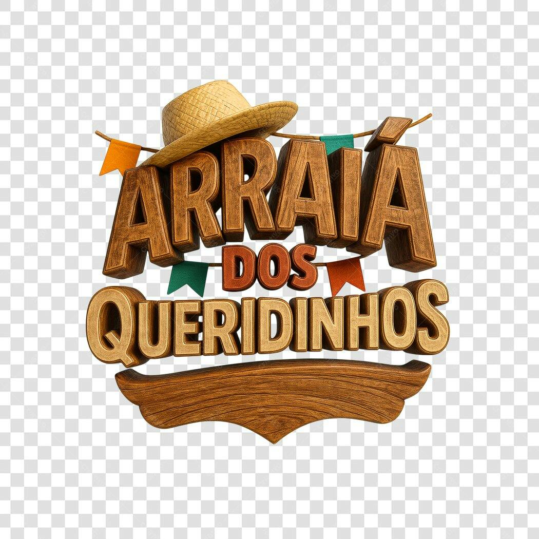 Banner Festa Junina Arraiá PNG com fundo transparente