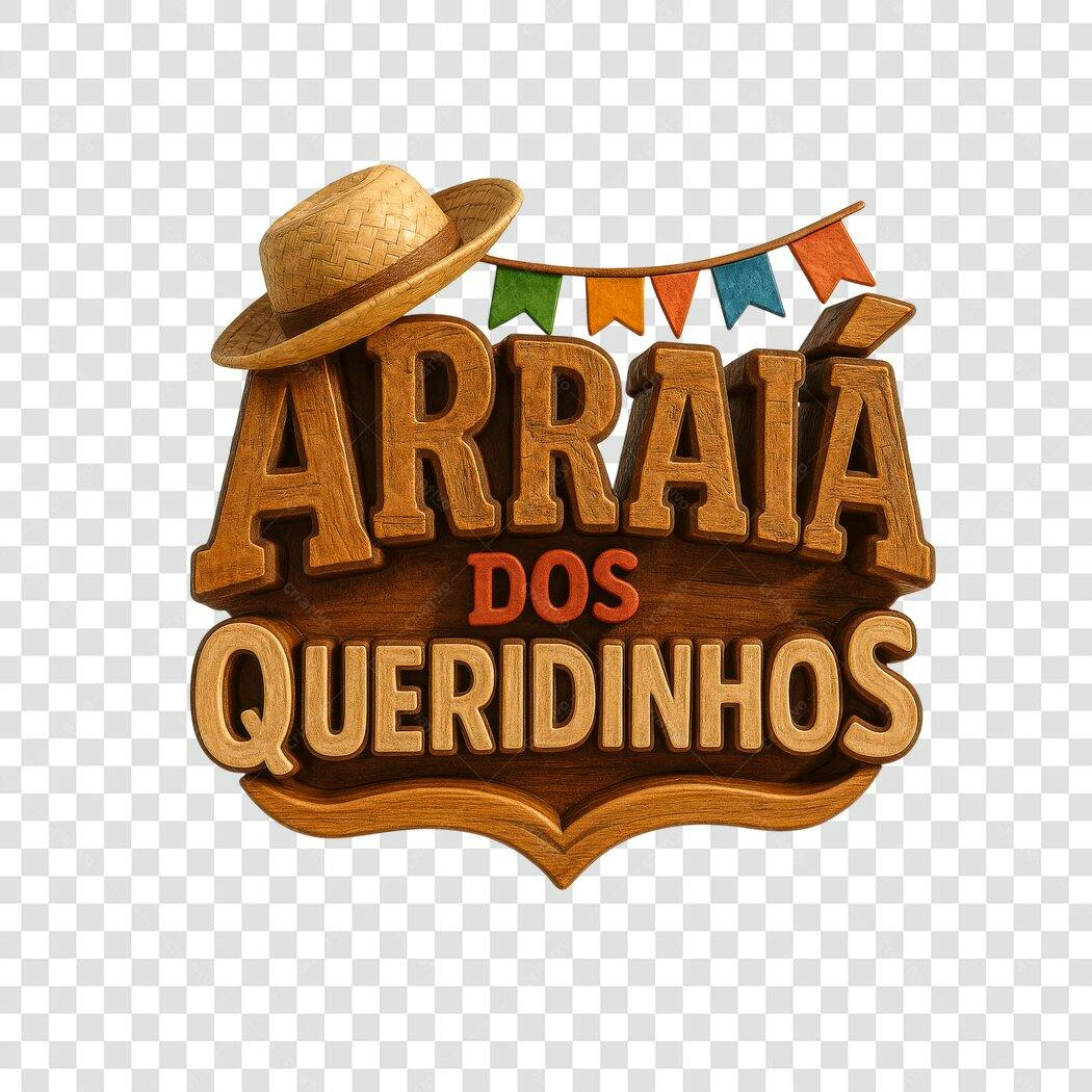 Banner Festa Junina Arraial PNG com fundo transparente