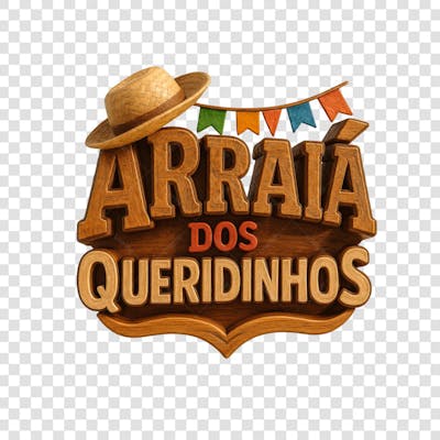 ARRAIÁ DOS QUERIDINHOS SELO 3D GERADO POR IA 4