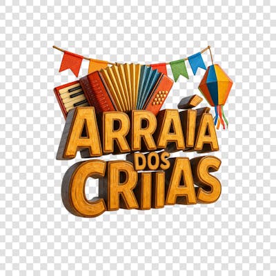 ARRAIÁ DOS CRIAS SELO 3D GERADO POR IA 1