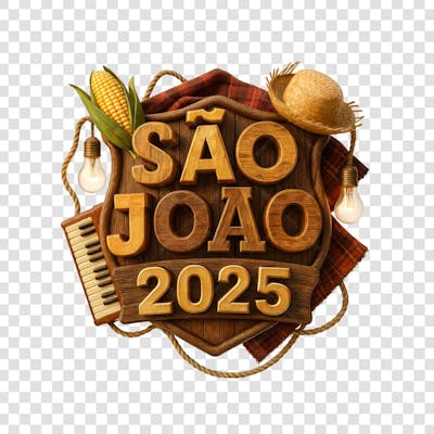SÃO JOÃO 2025 SELO 3D GERADO POR IA 5