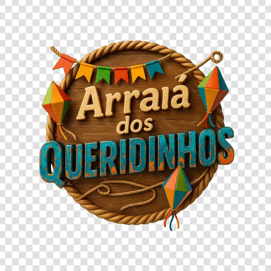 Banner Festa Junina Arraial PNG com fundo transparente