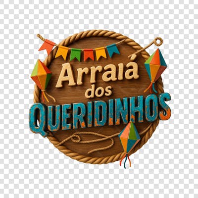 ARRAIÁ DOS QUERIDINHOS SELO 3D GERADO POR IA 6