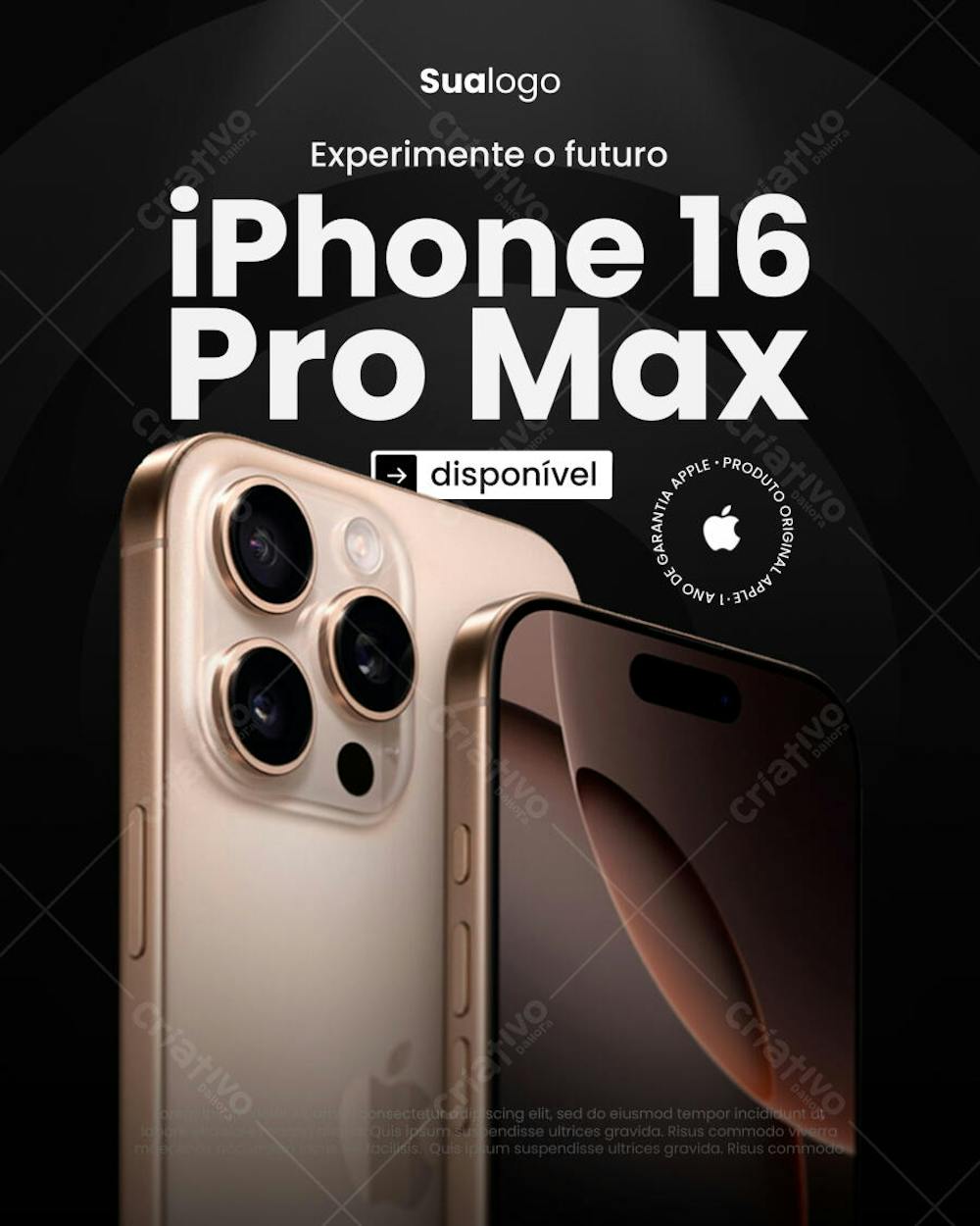 EXPERIMENTE O FUTURO IPHONE 16 PRO MAX DISPONIVEL