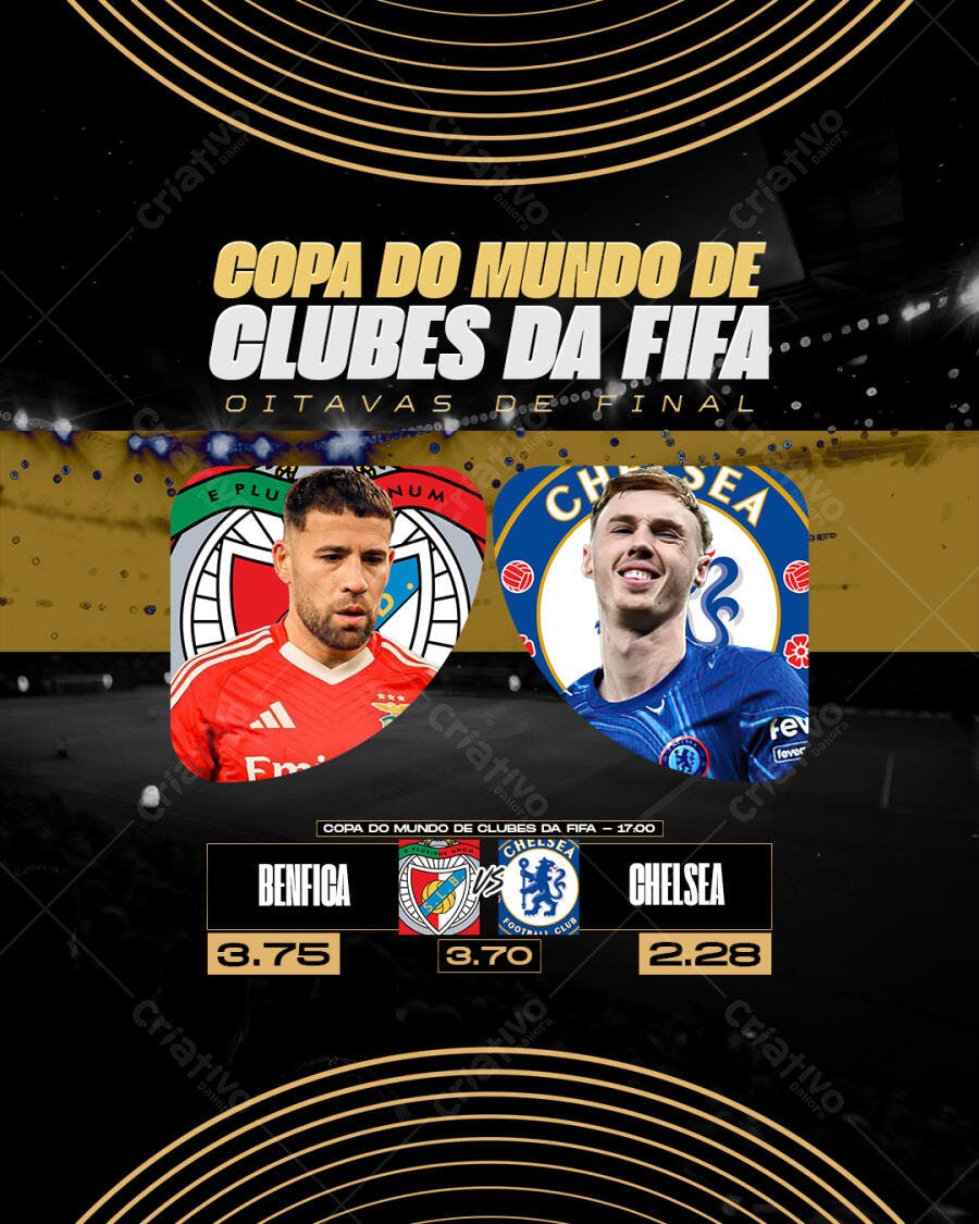 Flyer Copa do Mundo de Clubes da FIFA PSD Editável