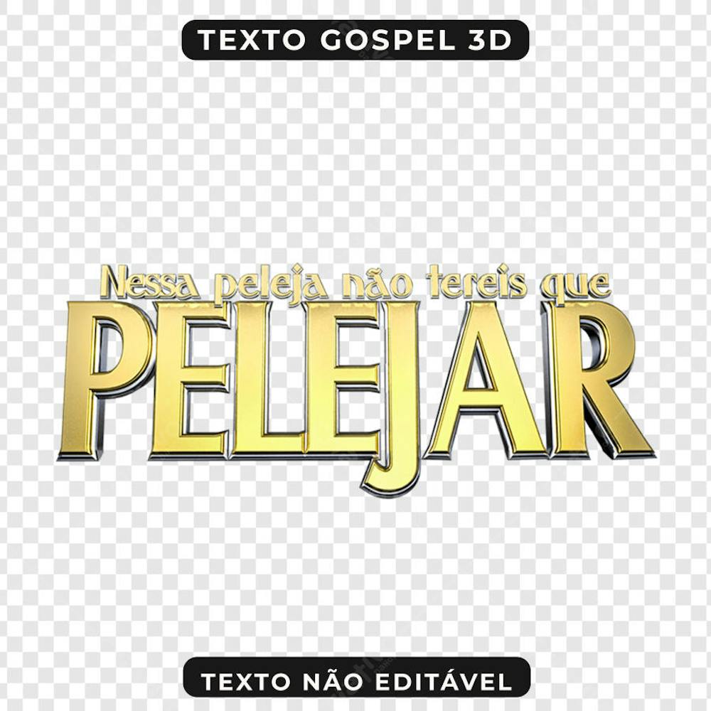 NESTA PELEJA NÃO TEREI PNG 3D
