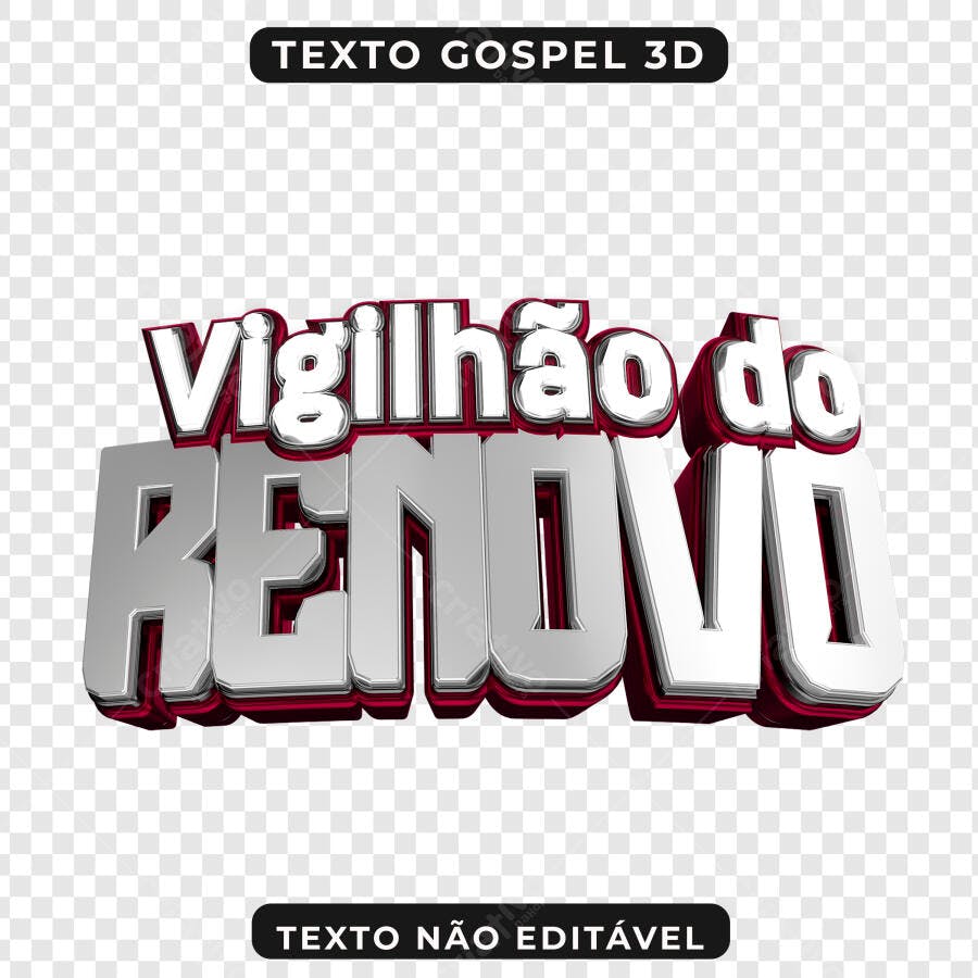 Banner Vigília de Renovo PNG com fundo transparente