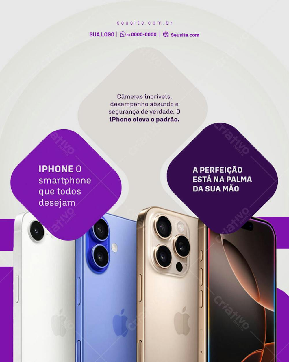IPHONE - POST PSD EDITAVEL