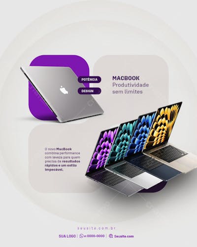 MACBOOK - POST PSD EDITAVEL