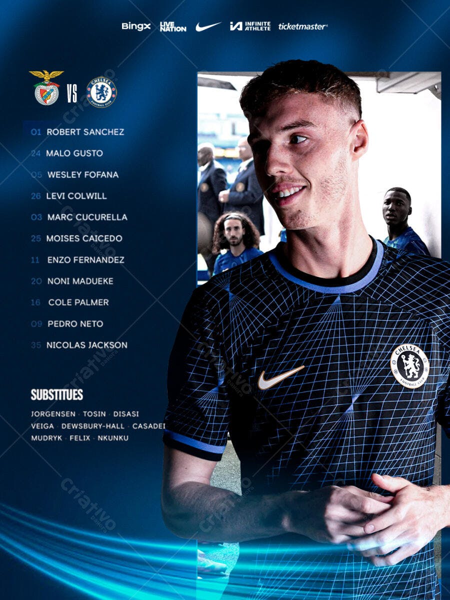 Flyer de Futebol Chelsea FC PSD Editável
