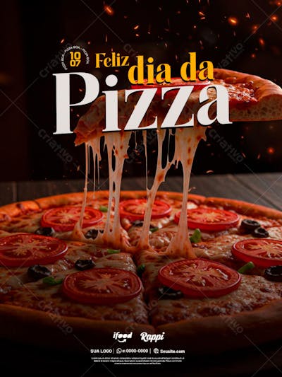 1 DIA DA PIZZA - POST PSD EDITAVEL