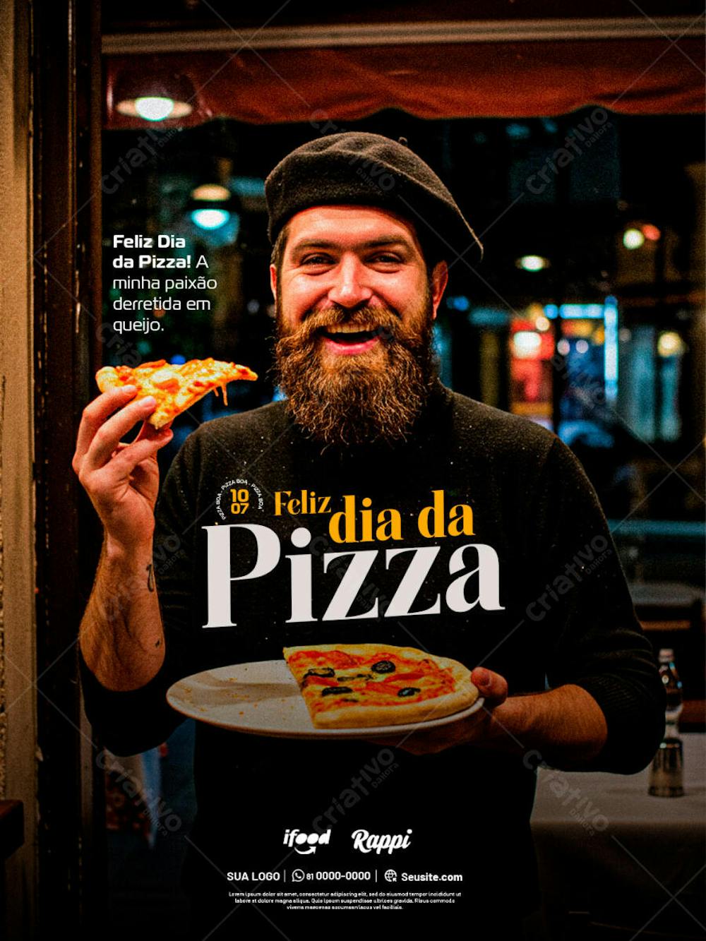 2 DIA DA PIZZA - POST PSD EDITAVEL
