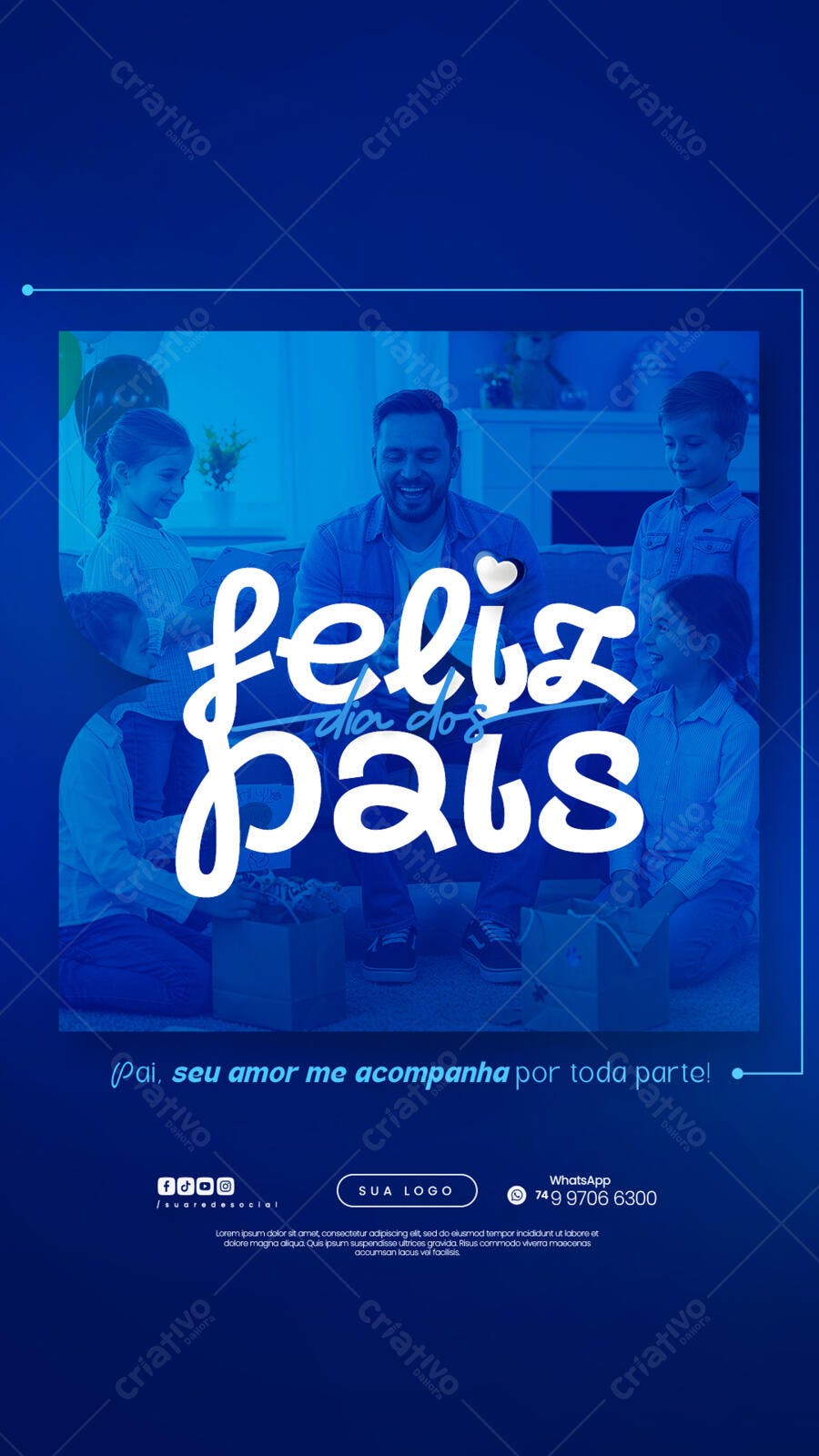 Flyer Dia dos Pais PSD Editável