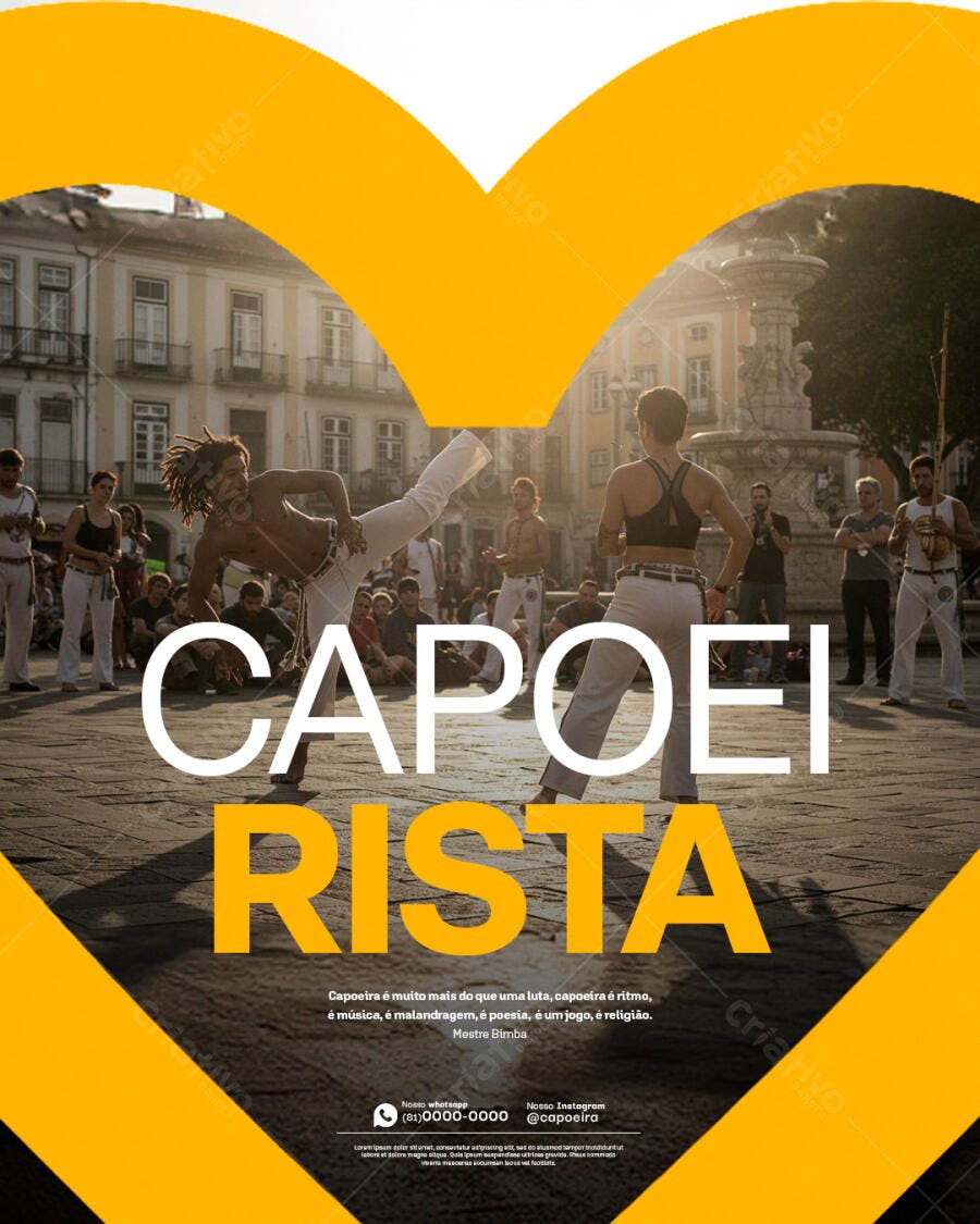 Poster Capoeira PSD Editável