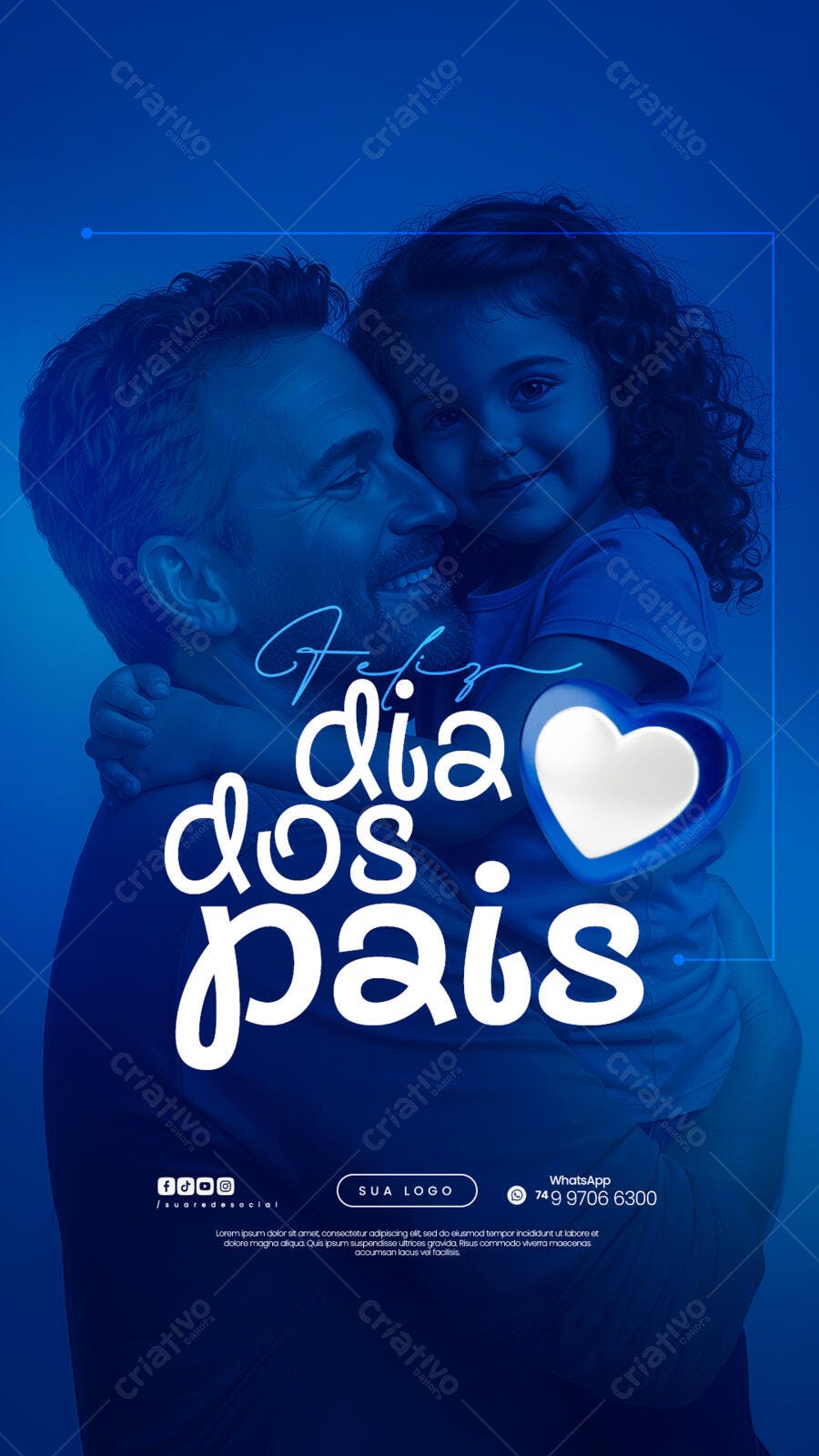 Flyer Dia dos Pais PSD Editável