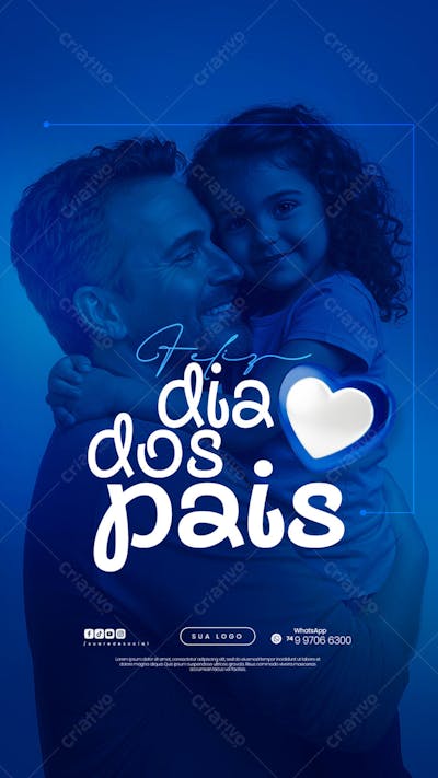 Dia dos Pais Agosto Pai - Flyer Social Media PSD Editável (6)