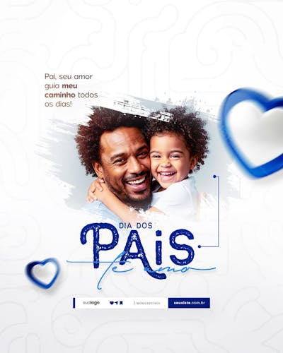 Dia dos Pais Agosto Pai - Flyer Social Media PSD Editável (13)