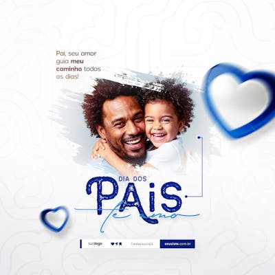 Dia dos Pais Agosto Pai - Flyer Social Media PSD Editável (22)