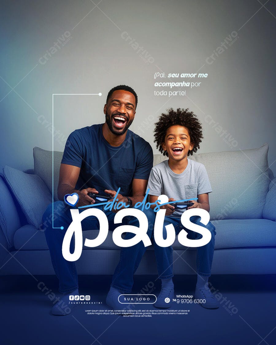 Flyer Dia dos Pais PSD Editável