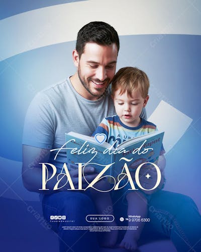 Dia dos Pais Agosto Pai - Flyer Social Media PSD Editável (19)