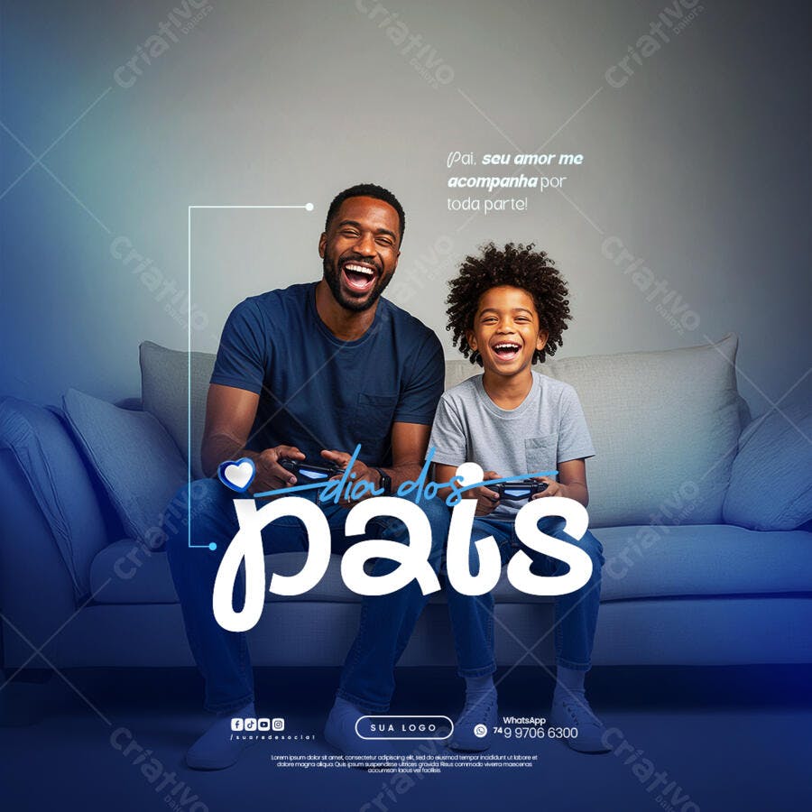 Banner Dia dos Pais PSD Editável