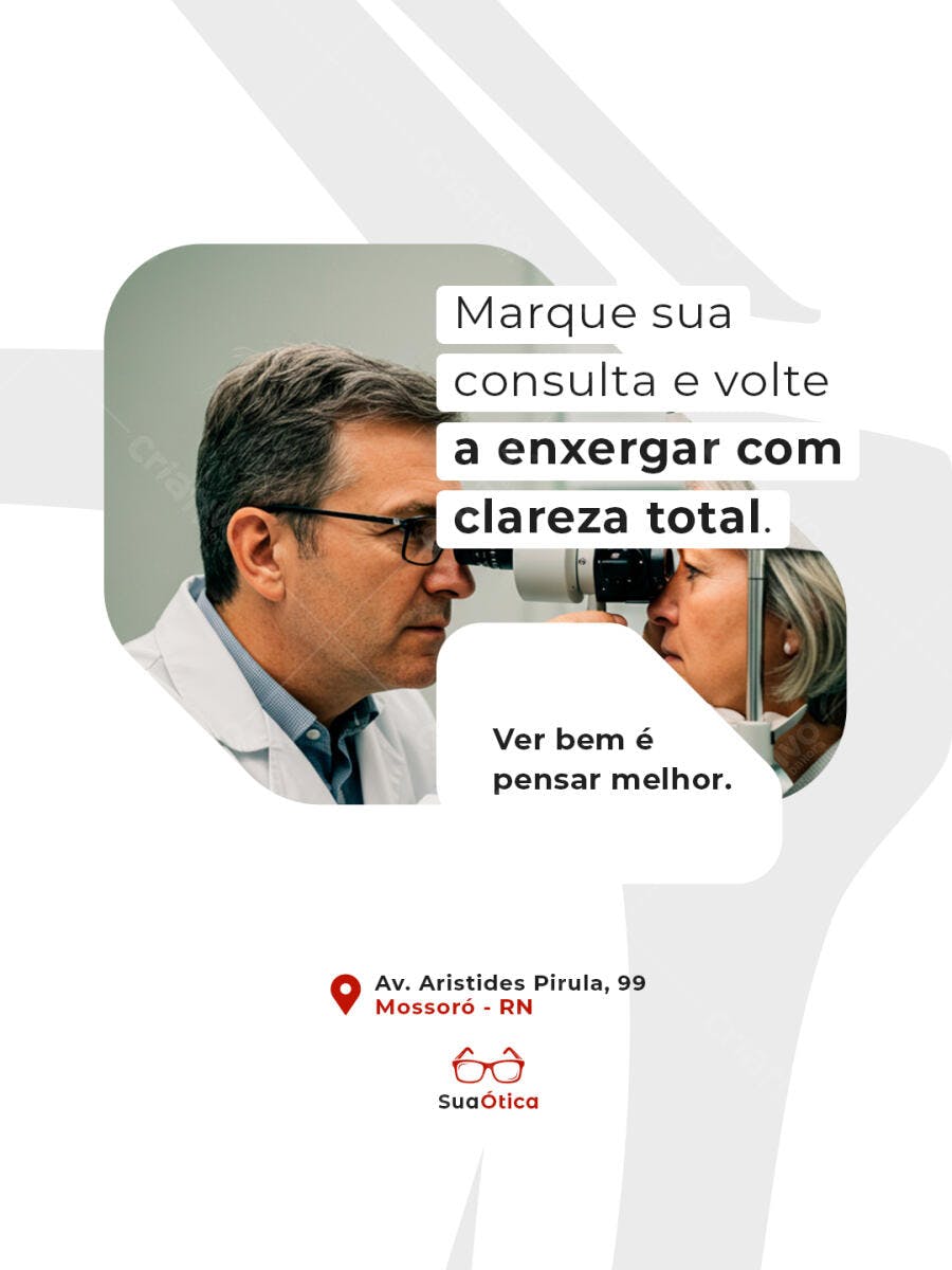 Post para Consultório Oftalmológico PSD Editável